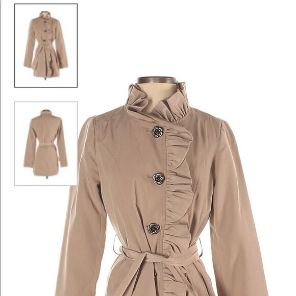 Betsey Johnson Women's Size XS Trench coat - Picture 5 of 8